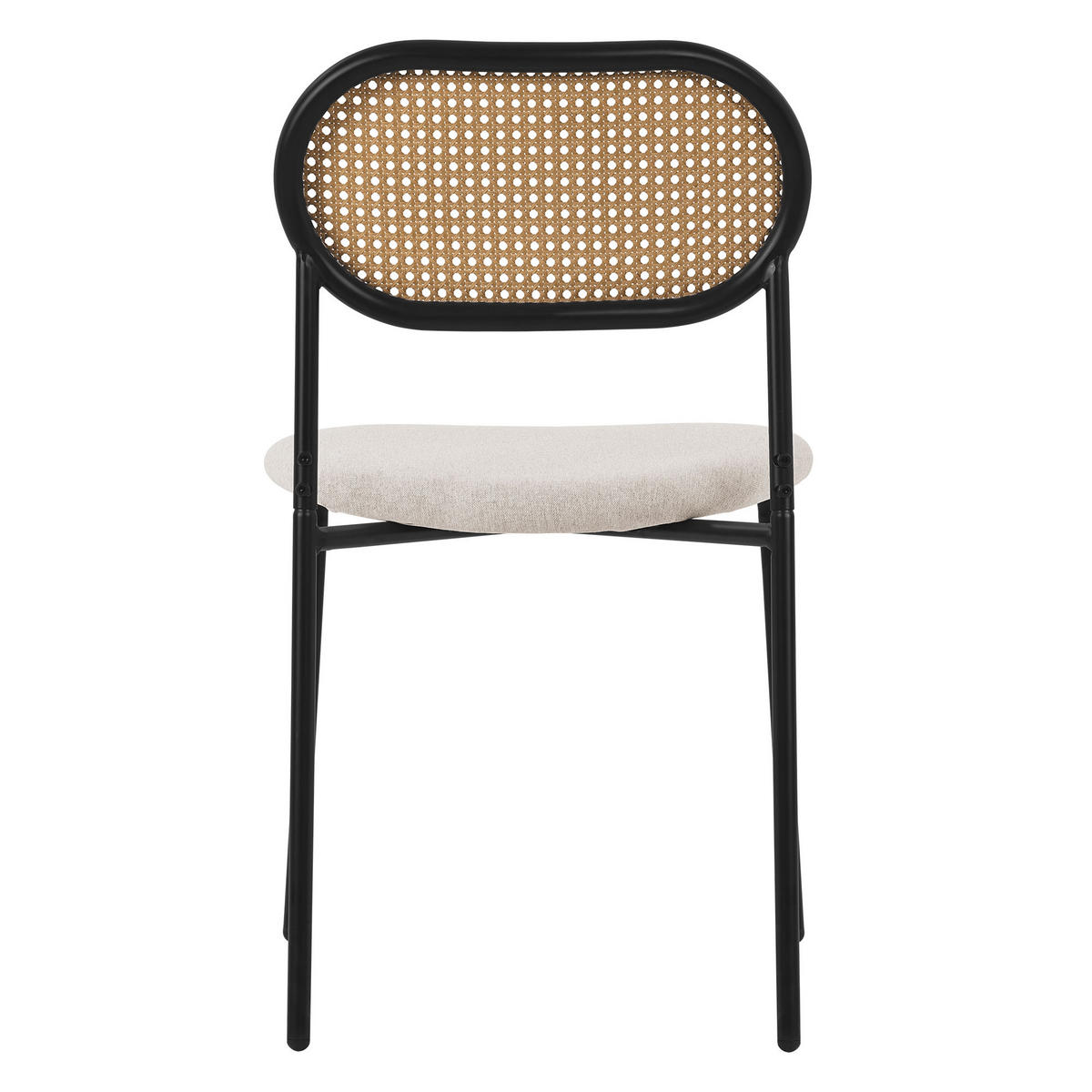 ESSZIMMERSTUHL 2er Set - Beige, Metall (47/80.5/46cm) - ML-DESIGN