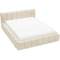 POLSTERBETT Ibiza 140x200 Creme - Creme/Naturfarben, Holz/Textil (140/200cm) - Graingold