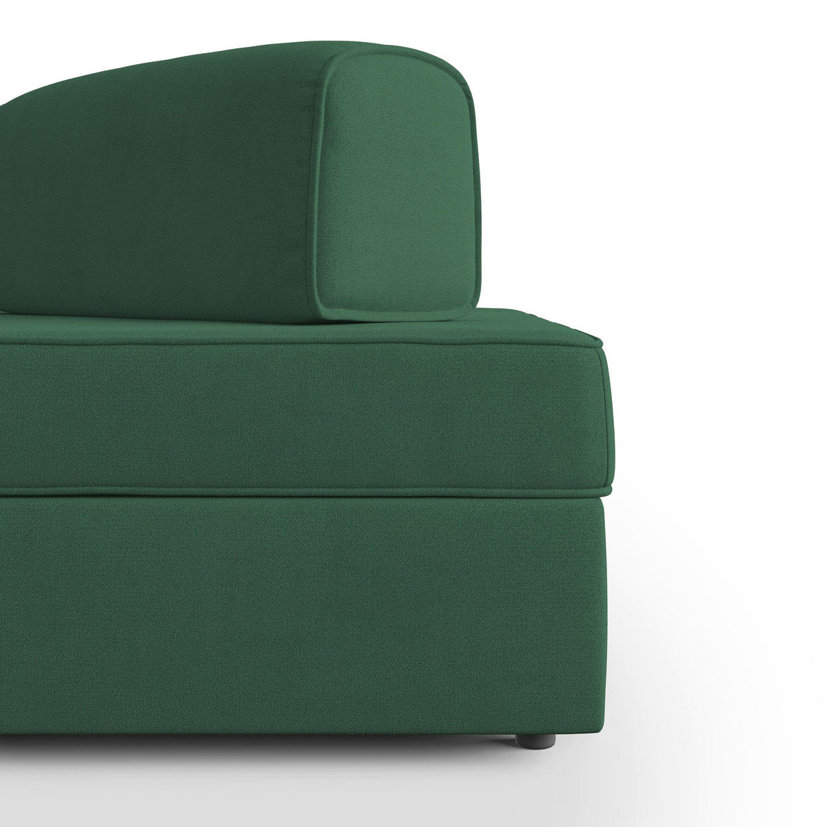 LINEARSOFA Liberty ausziehbar - Grün, Textil (180/42/105cm) - Divani.store