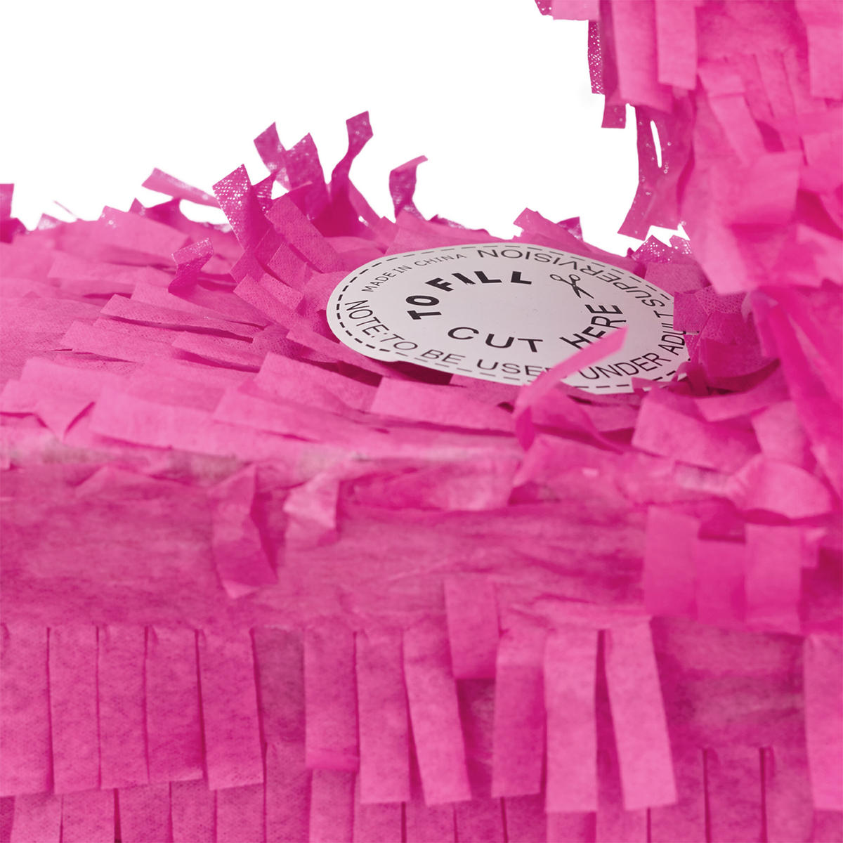 PINATA - Pink, Papier/Wellpappe (40/80/14cm) - Relaxdays