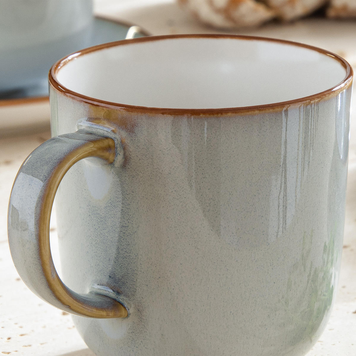 TASSEN-SET Becher-set PORTOFINO 6-tlg - Blaugrau, Keramik (0.4L) - Ritzenhoff Breker