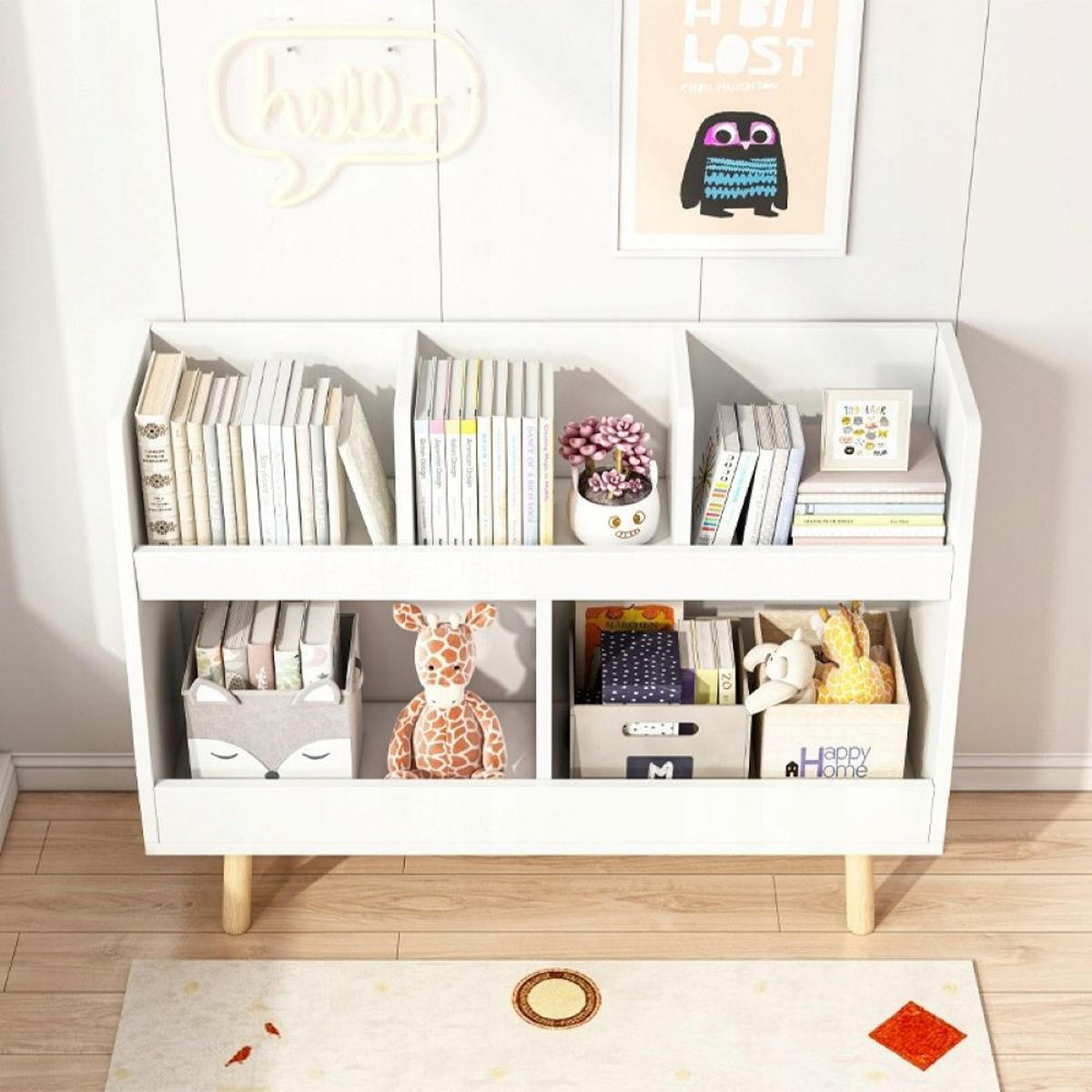 BÜCHERREGAL, weiß 60/25/80 cm - Weiß, Holzwerkstoff (60/80/25cm)