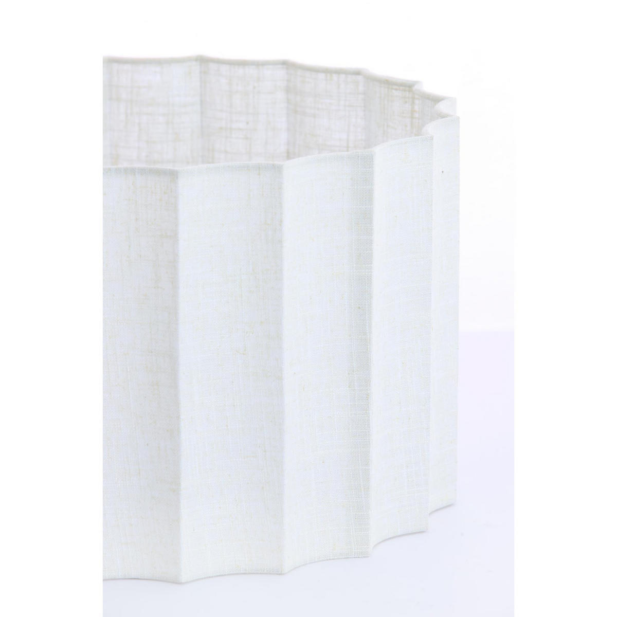 LAMPENSCHIRM Disli Weiß 35/35/22 cm - Weiß, Textil (35/35/22cm) - Light & Living