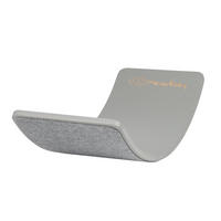 BALANCIERBRETT mit Filz für Kinder 80x30cm, Grau Balance Board, Grau Melange - Dunkelgrau, Holz (30/18/80cm) - MeowBaby
