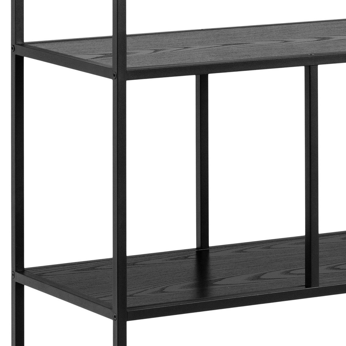 STUFENREGAL - Eichefarben, Holzwerkstoff/Metall (135/150/35cm) - home24