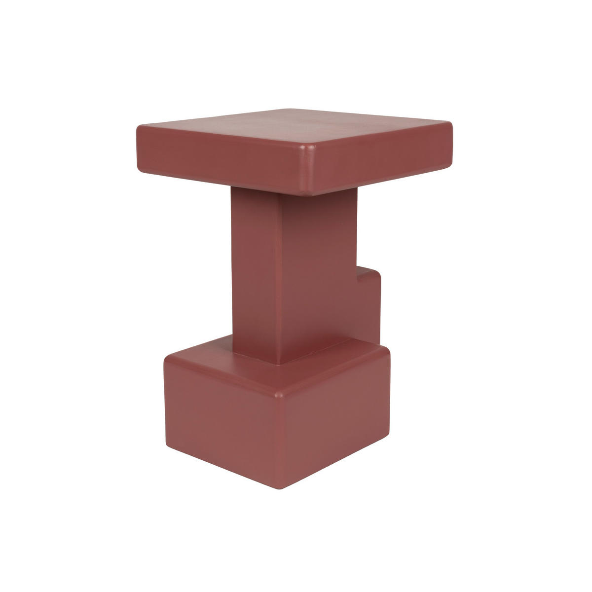 BEISTELLTISCH Blast Quadratisch Rot - Rot, Holzwerkstoff (35/35/50cm) - Housecraft Living