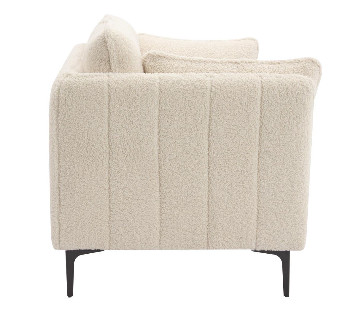 SOFA Wolle Weiß - Weiß, Textil (195/86/85cm) - Nordlys