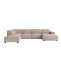ECKSOFA Cursal V, Stoff Poso, Beige, Links - Beige, Holz (364/262cm) - Kaiser Möbel
