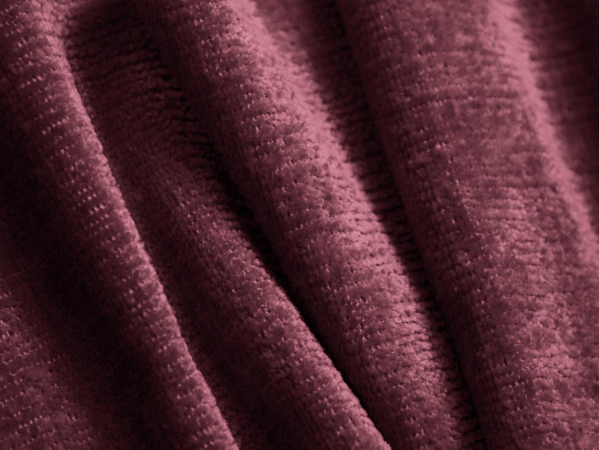 SOFA Jenny aus Chenille-Stoff karmesinrot 3 Sitzplätze - Rot, Textil (90/73/178cm) - Micadoni
