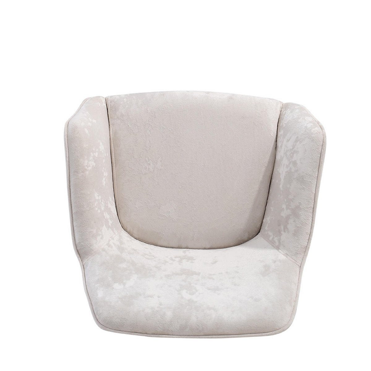 SCHREIBTISCHSTUHL Höhenverstellbar 360°-Drehbar Armlehnen Rollen Samt Beige - Beige/Goldfarben, Textil/Metall (60/88/50cm) - Livingandhome