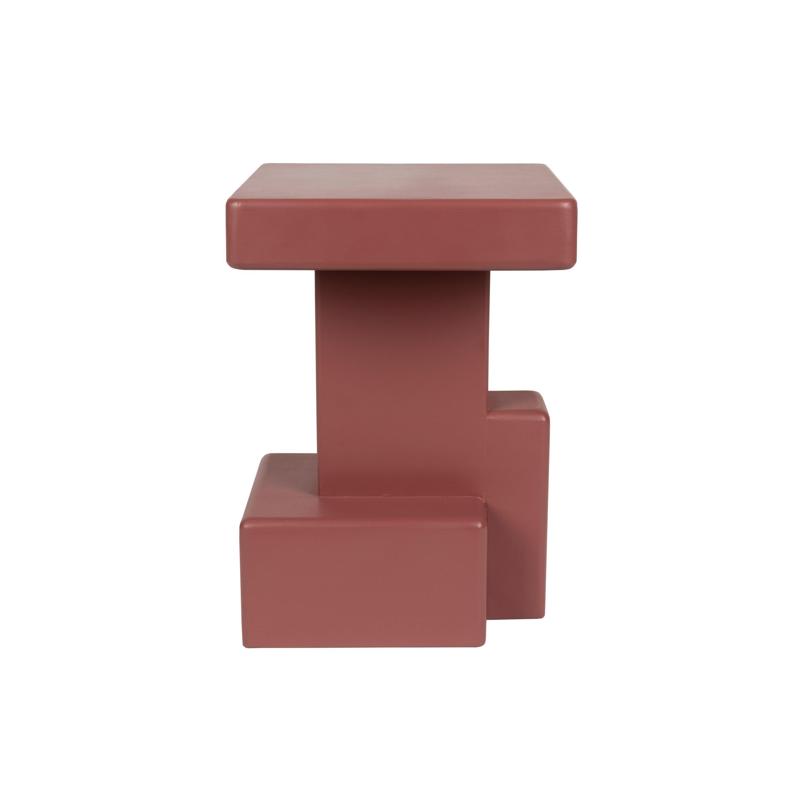 BEISTELLTISCH Blast Quadratisch Rot - Rot, Holzwerkstoff (35/35/50cm) - Housecraft Living