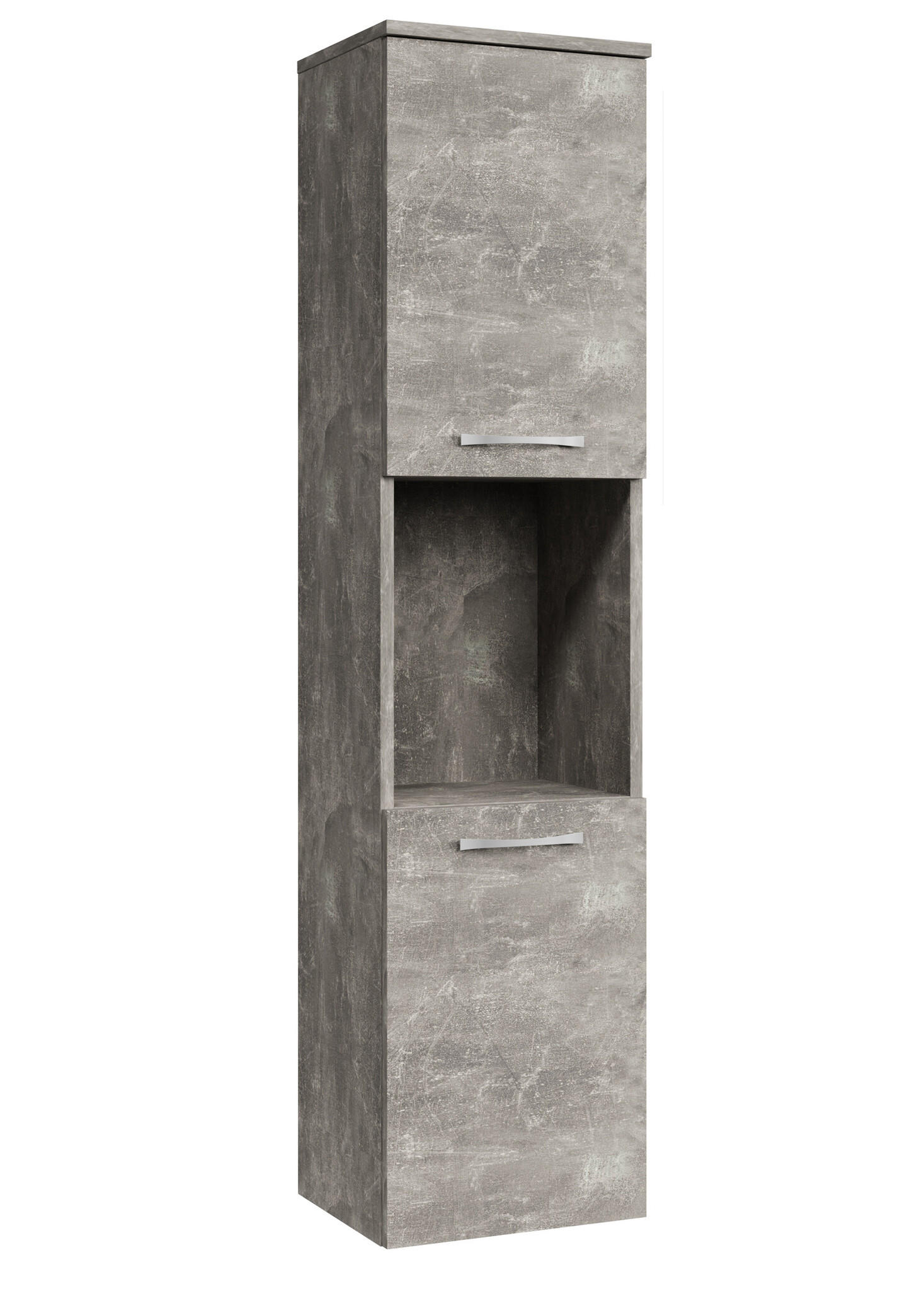 Badplaats KOUPELNOVÁ SKŘÍŇKA Montreal se 2 dveřmi betonově šedá - 30 x 30 x 130 cm