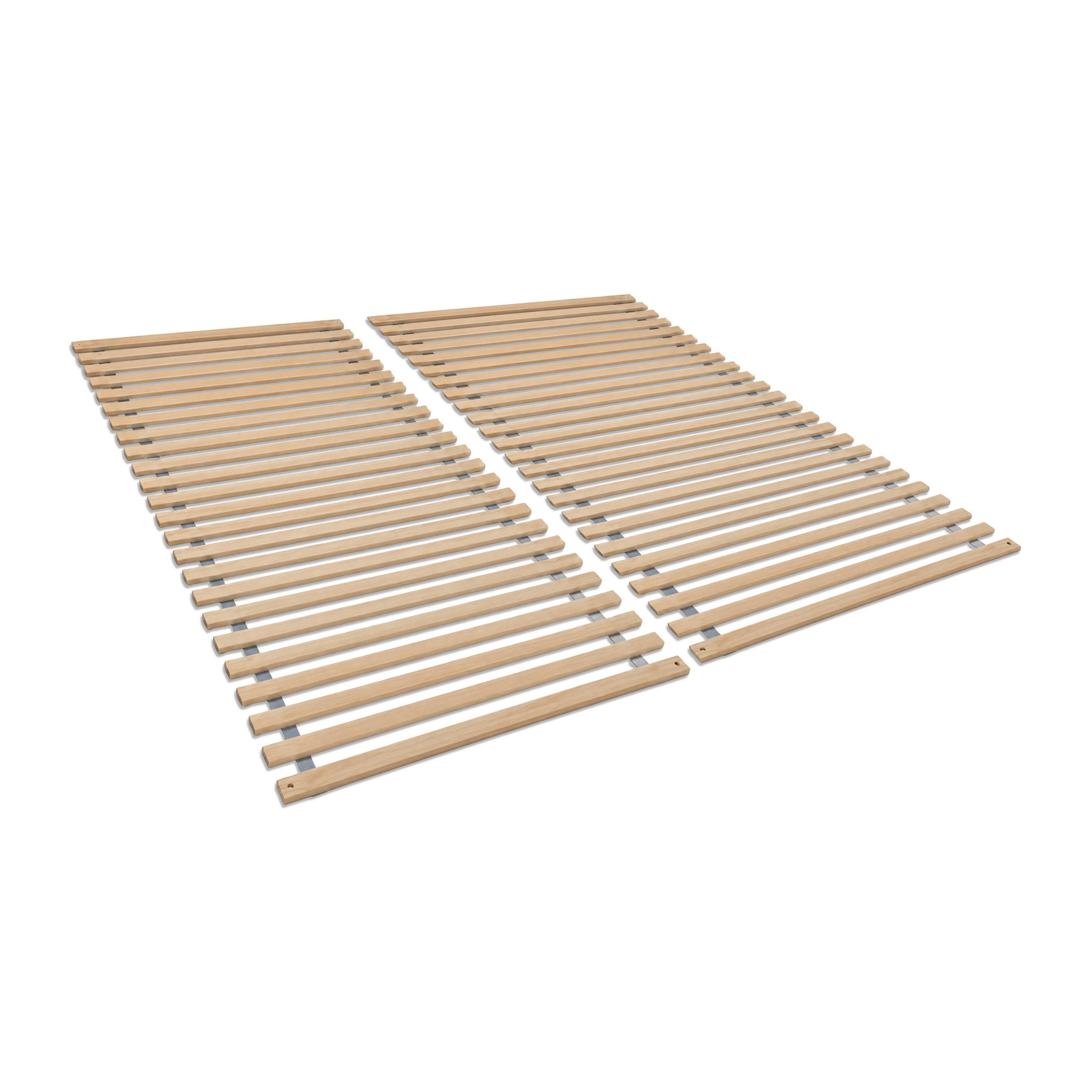 ROLLROST SET 180x200 (2x 90x200), fertig montiert und gerollt, Lattenrost aus Buchenholz, 28 Latten, Traglast 130Kg - Buchefarben, Holz (180/200cm) - Sleepneo