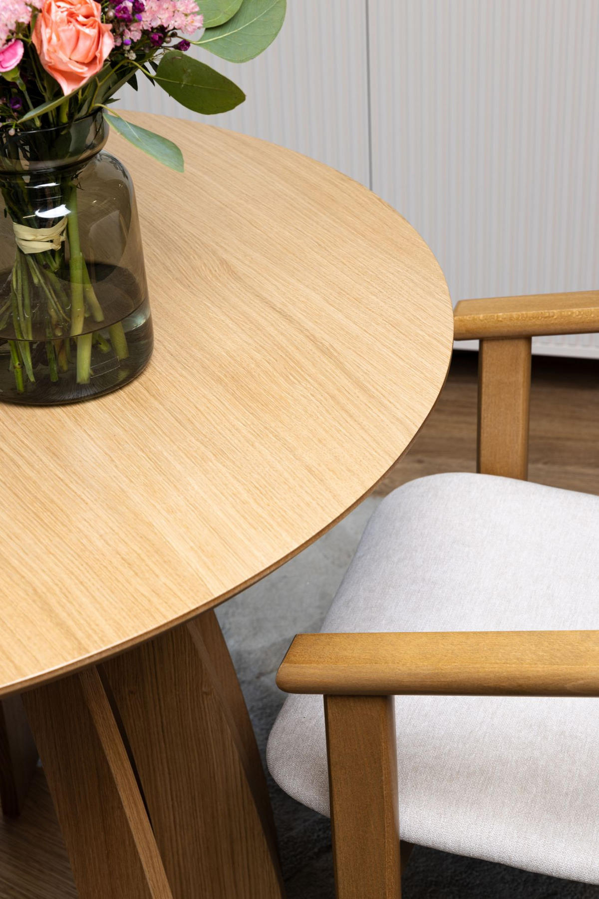 ESSTISCH Diciffy Eichenholzoptik Natur, Ø100 cm - Eichefarben, Holzwerkstoff (100/100/74.5cm) - Selsey