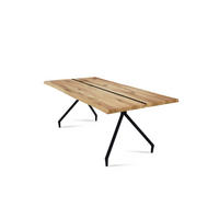 BAUMKANTENTISCH Dannie 7 220x76x100 Massivholztisch Wildeiche geölt - Wildeiche, Holz (220/76/100cm) - 58aufmkessel