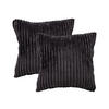 KISSENBEZUG, 2er-Set, 40 x 40 cm, 100% Polyester, Schwarz - Schwarz, Textil (40/40cm) - Zollner