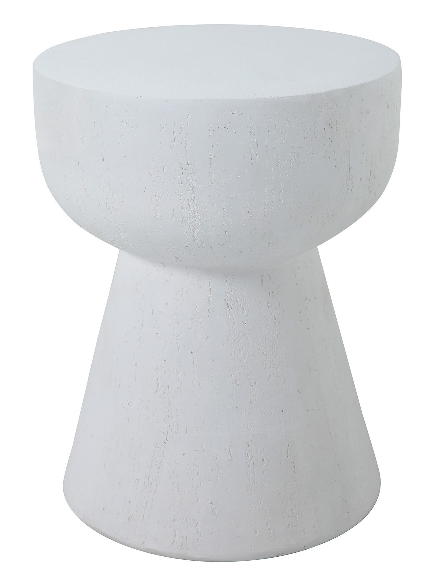 BEISTELLTISCH Rund Weiß 45 x 45 x 52 cm - Weiß, Metall (40/40/51cm) - Nordlys