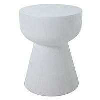 BEISTELLTISCH Rund Weiß 45 x 45 x 52 cm - Weiß, Metall (40/40/51cm) - Nordlys