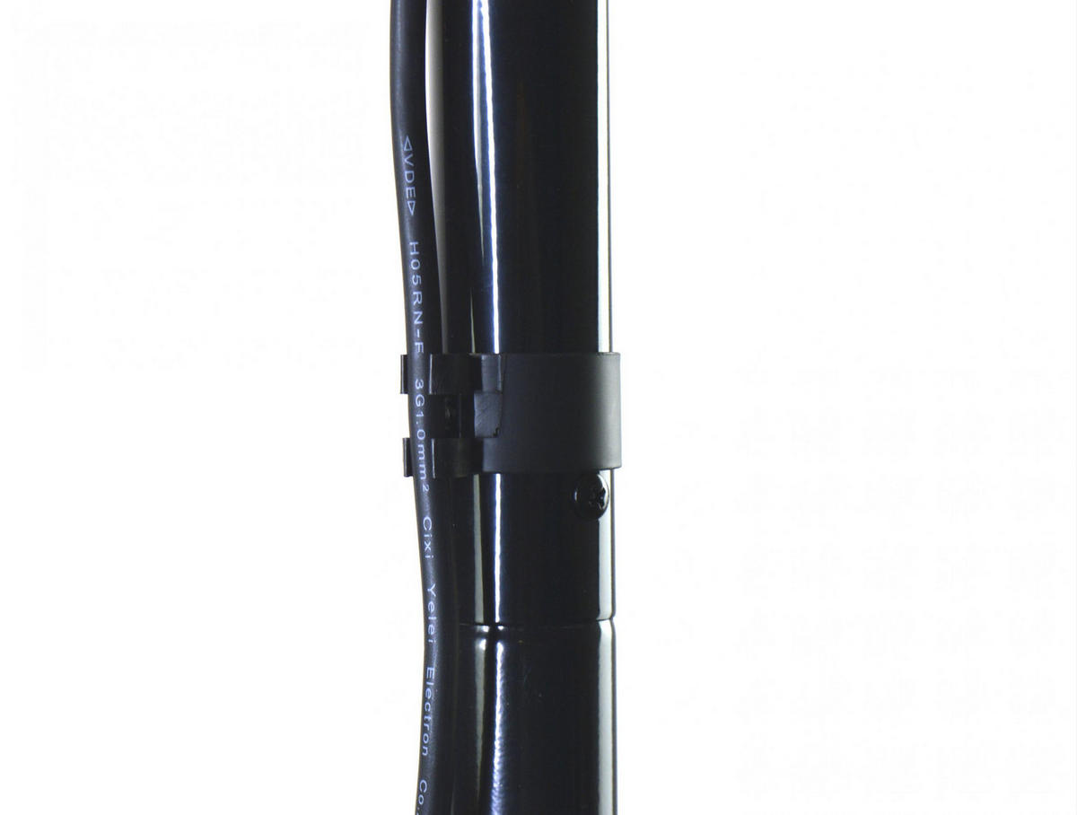 HALOGEN-HEIZUNG auf Standfuß Schwarz outdoortauglich und höhenverstellbar 1500 W - Schwarz, Kunststoff/Metall (51/200/51cm) - Purline