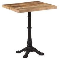 BISTROTISCH Franz 60x60x77 cm Mangoholz Quadratisch - Braun, Holz (60/60/76cm) - DELUKE