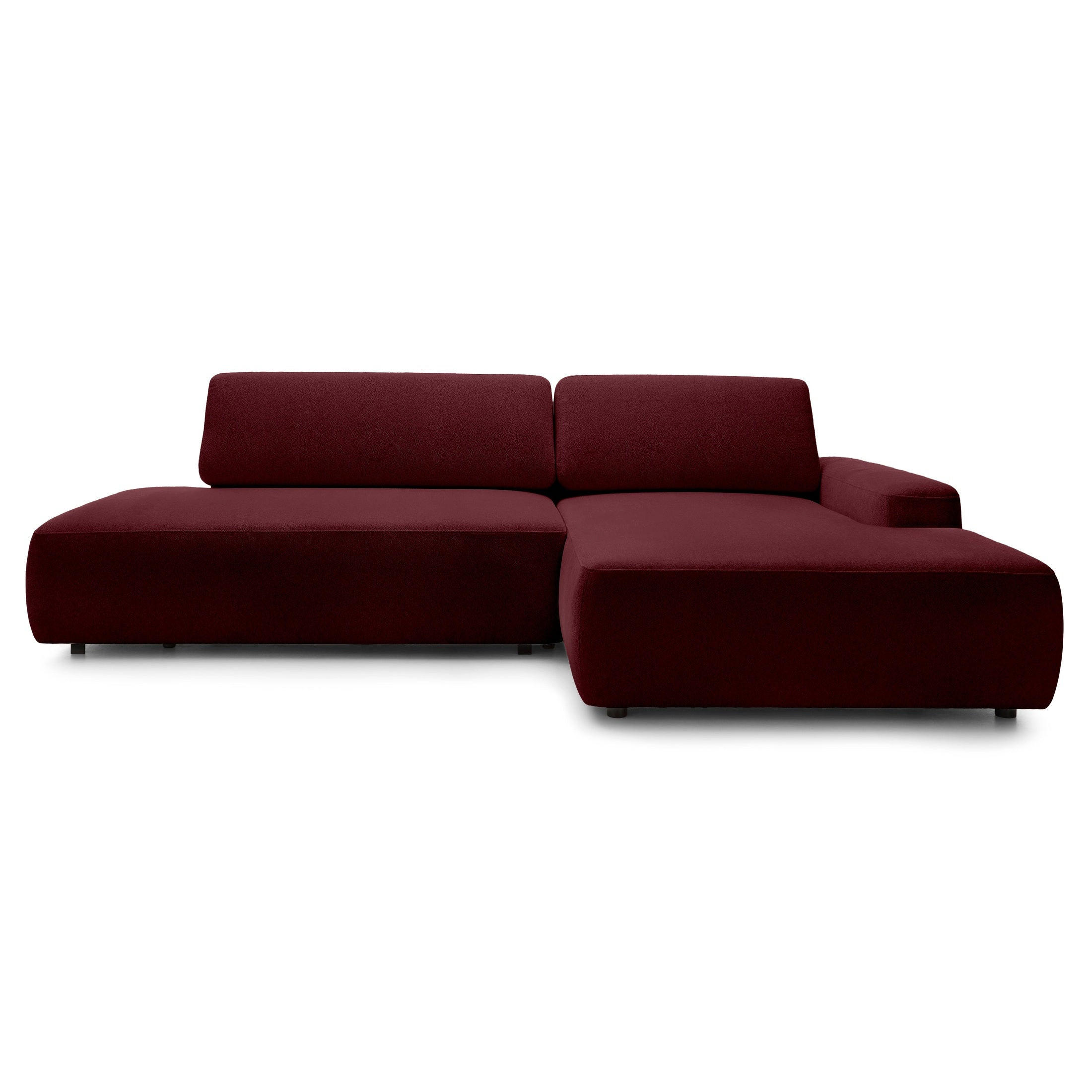 Pillovely Ecksofa Rot 276x82x164 cm