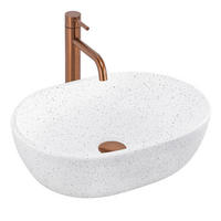 AUFSATZWASCHBECKEN Rea Amelia Warm - Weiß, Keramik (34.5/13.5/48cm) - REA