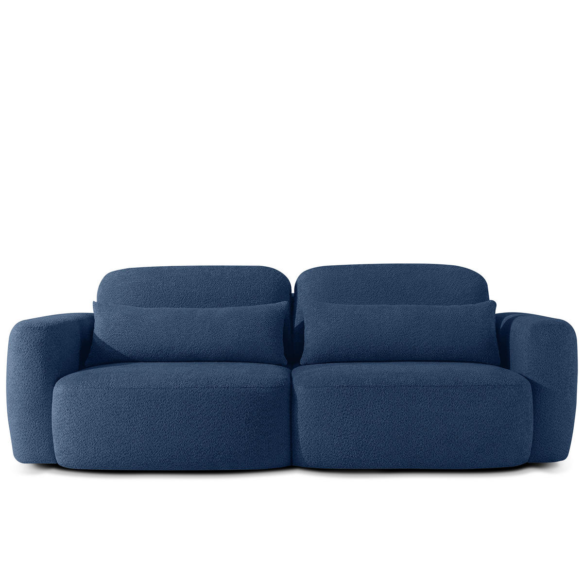 SOFA 3 ELOSA - Dunkelblau, Holz/Textil (245/85/115cm) - KONSIMO®