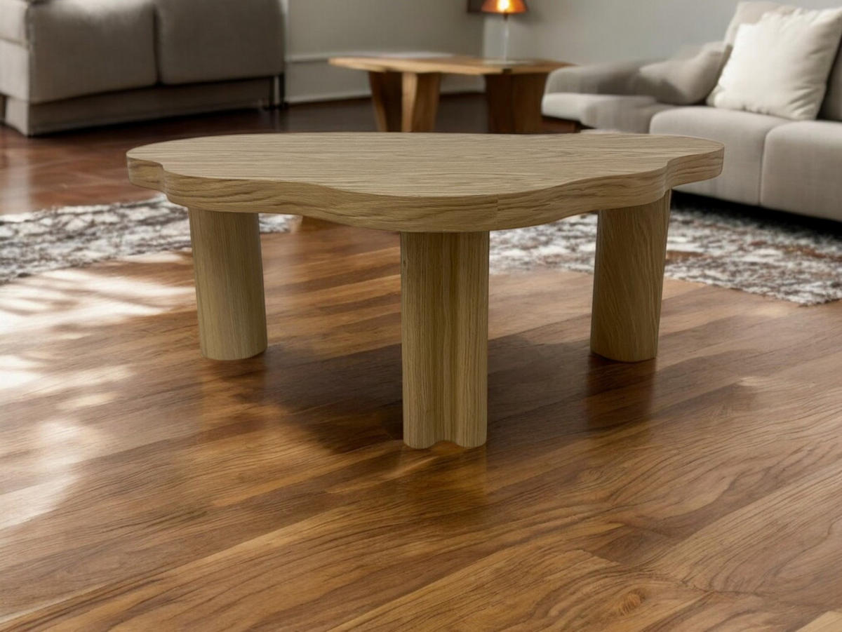 COUCHTISCH ORGANICA natürliche Qualität, solide und modern Eiche - Eichefarben, Eichenholz/Holz (63/100/38cm) - Kaiser Möbel