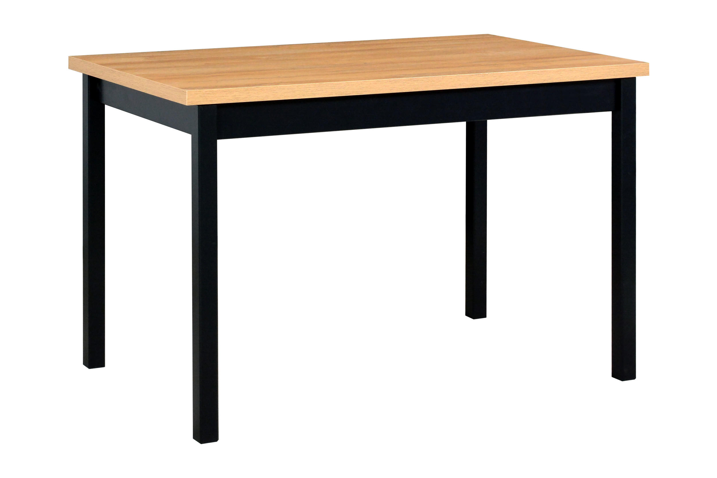 ESSTISCH Max 3, 70/120 cm, grandson - Birkefarben/Schwarz, Holz (70/120/76cm) - Leaf Design