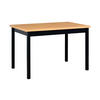 ESSTISCH Max 3, 70/120 cm, grandson - Birkefarben/Schwarz, Holz (70/120/76cm) - Leaf Design