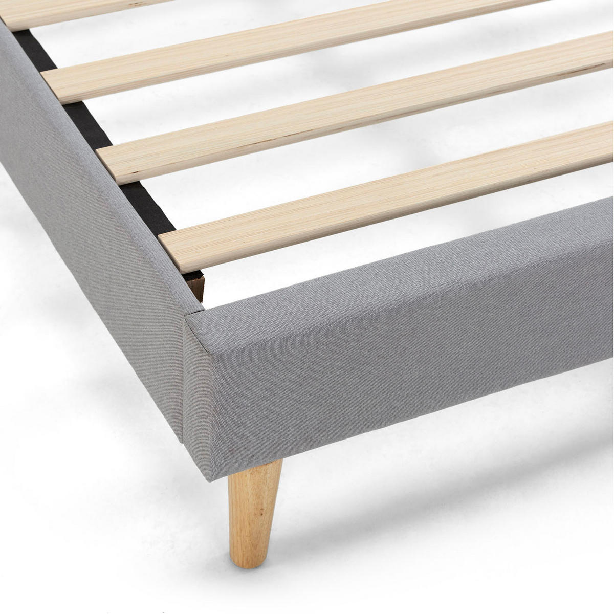POLSTERBETT + kopfteil 140x200 cm Aura, Hellgrau - Hellgrau, Textil (200/140/90cm) - VS Venta-stock