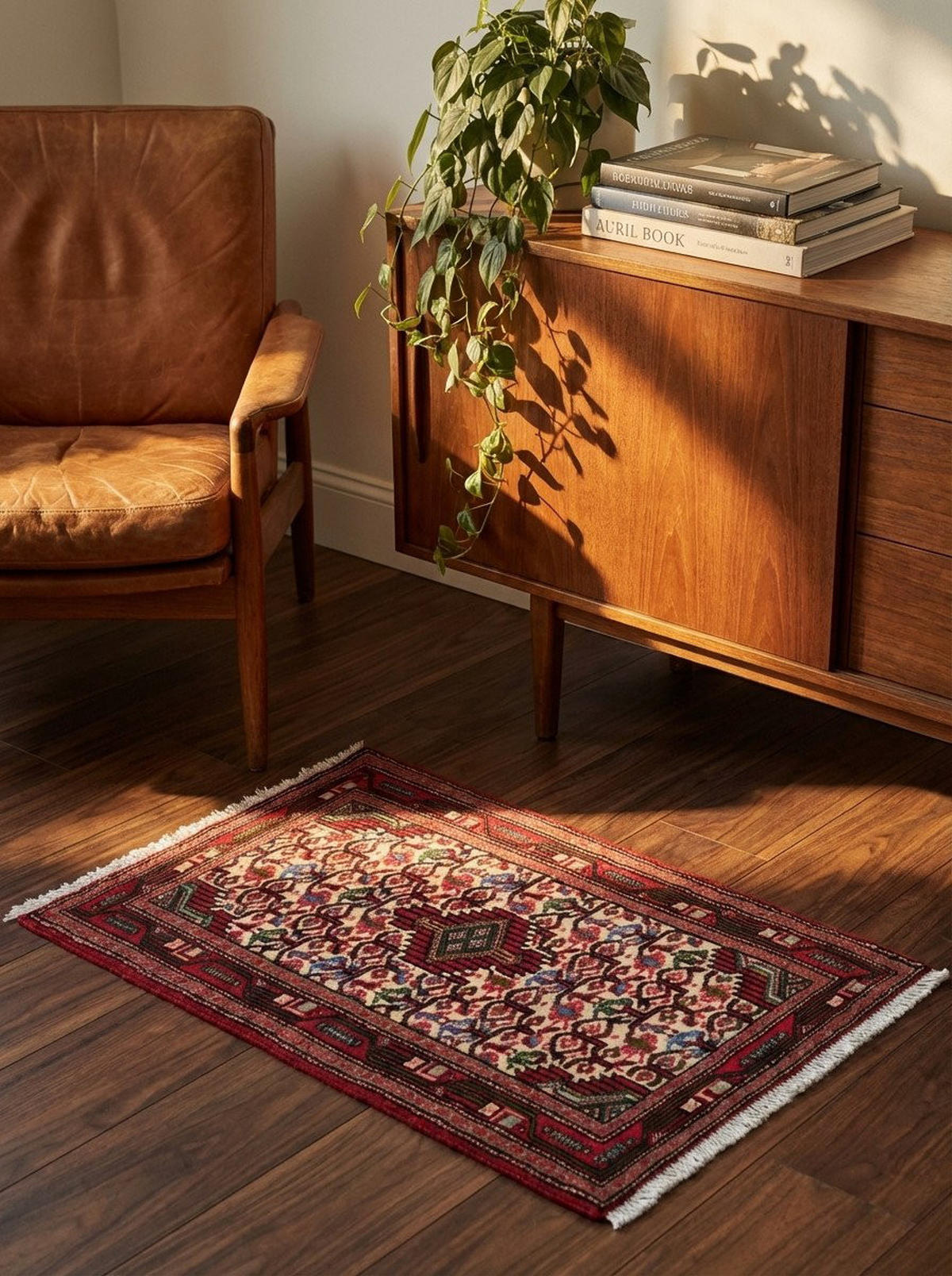 TEPPICH Assadabad Mehrfarbig 96/60 cm Schurwolle - Multicolor, Textil (60/96cm) - Looma
