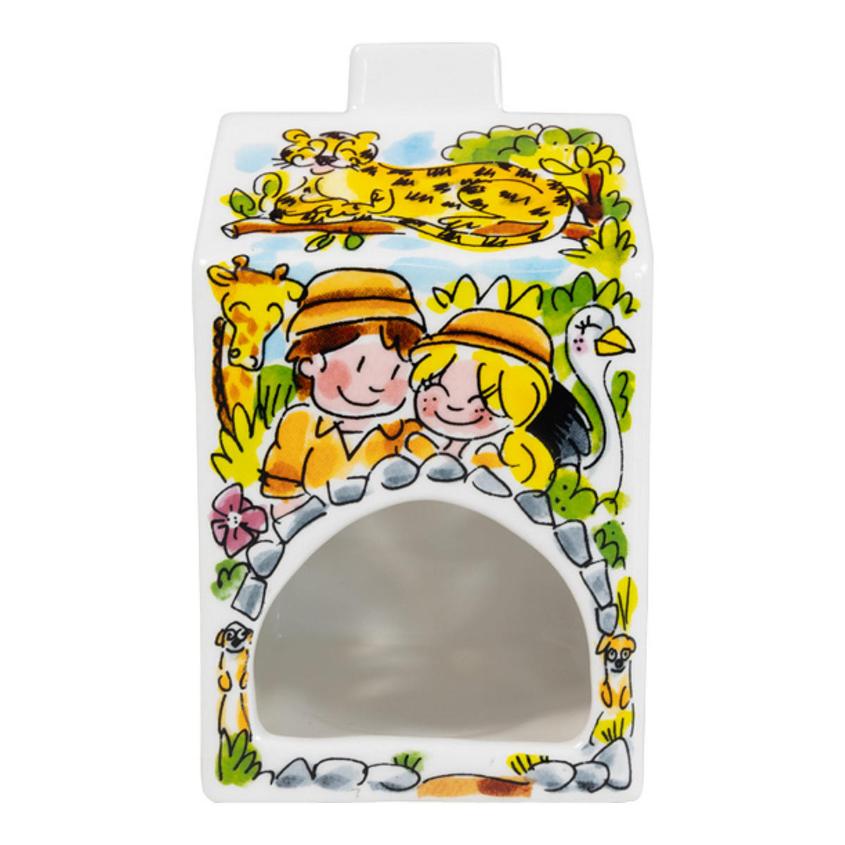 TEELICHTHALTER Beekse Bergen in Bunt - 14,5cm - Multicolor, Keramik (8.5/14.5/8.3cm) - Blond Amsterdam