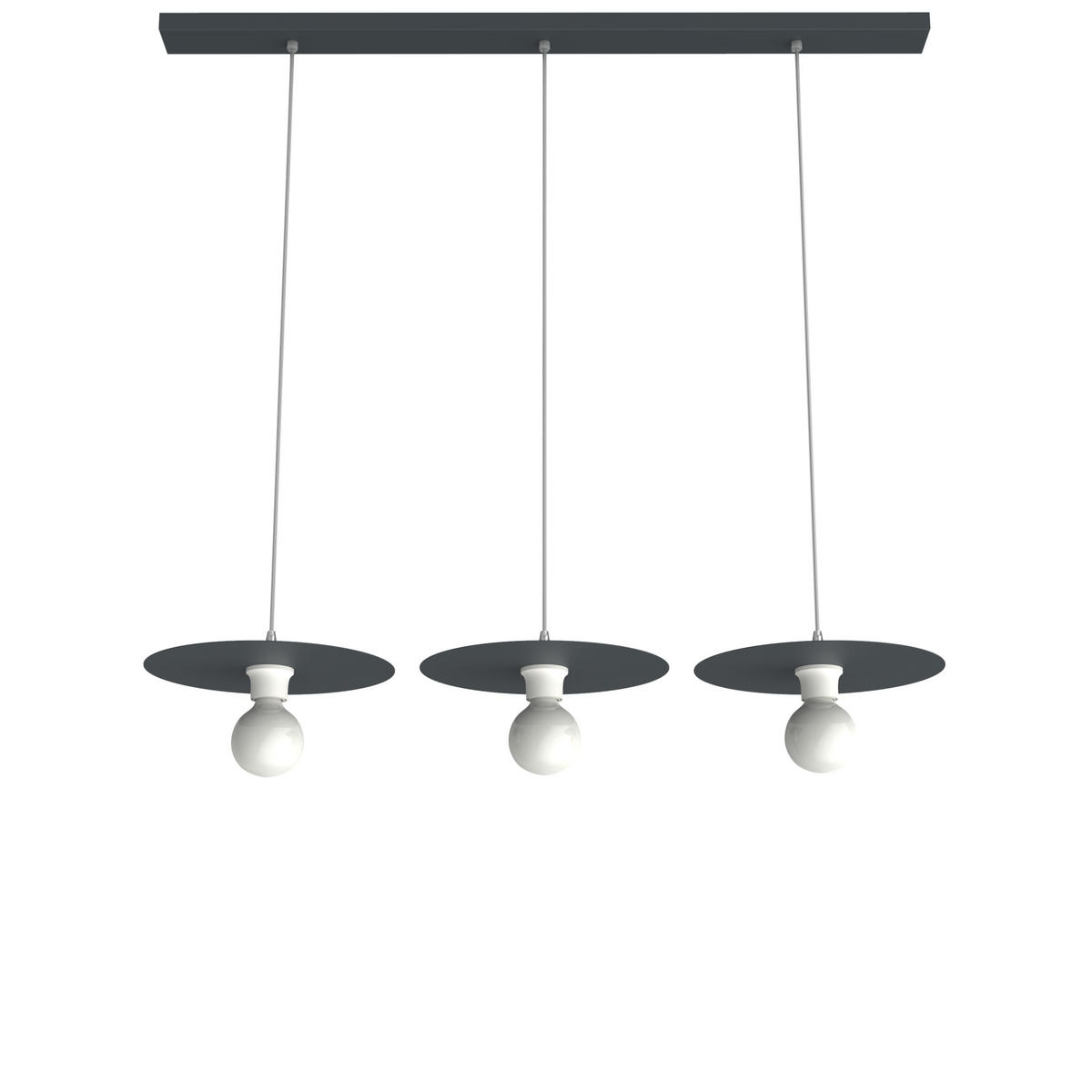 HÄNGELEUCHTE - Anthrazit, Metall (30/30/7cm) - Lumicom