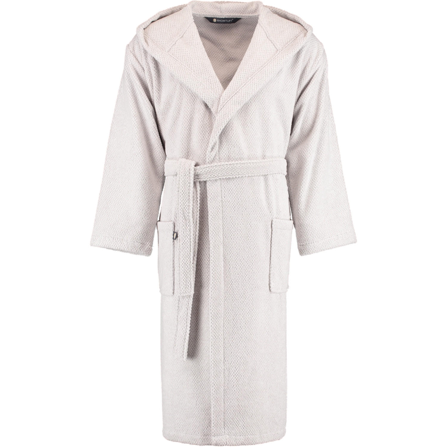 BADEMANTEL UNISEX KAPUZE BARONESSE PERLGRAU - 11 - Grau, Textil (Snull) - Rhomtuft
