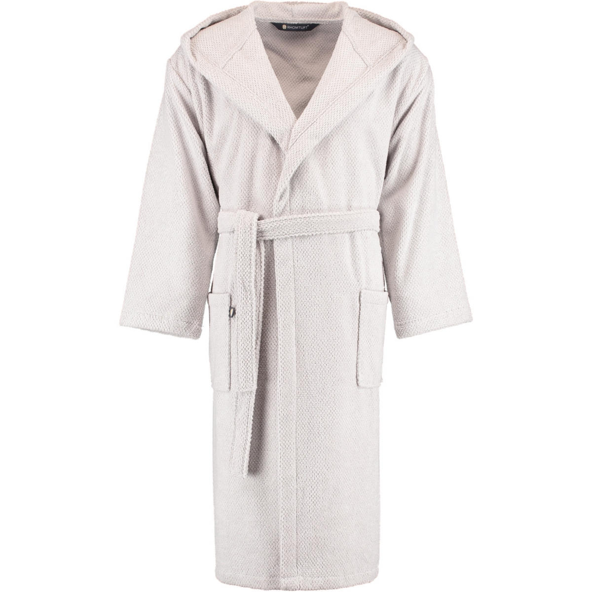 BADEMANTEL UNISEX KAPUZE BARONESSE PERLGRAU - 11 - Grau, Textil (Mnull) - Rhomtuft