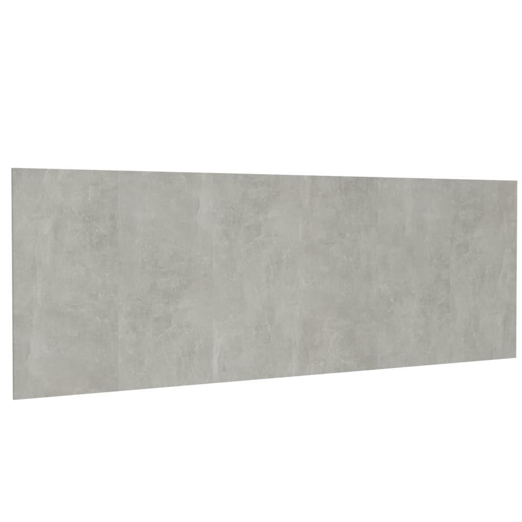 KOPFTEIL Betongrau 240/1,5/80 Cm Holzwerkstoff - Grau, Holzwerkstoff (1.5/80/240cm) - vidaXL