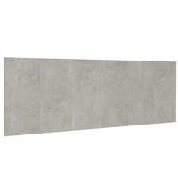 KOPFTEIL Betongrau 240/1,5/80 Cm Holzwerkstoff - Grau, Holzwerkstoff (1.5/80/240cm) - vidaXL