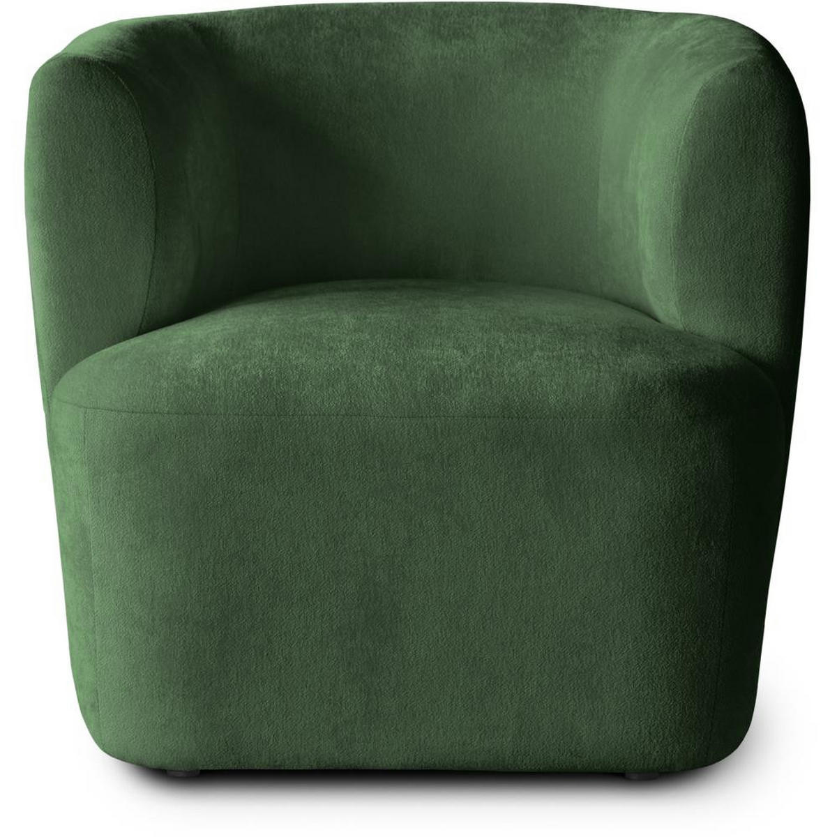 SESSEL Nori dunkelgrün velour - Dunkelgrün/Schwarz, Kunststoff/Textil (75/68/72cm) - Beautysofa