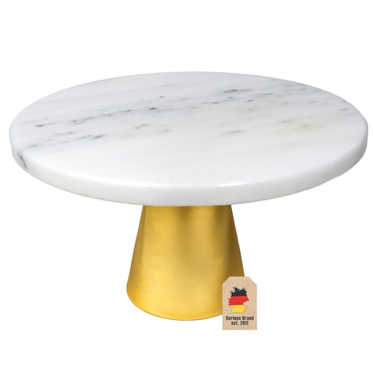 TORTENSTÄNDER - Weiß, Stein (20/11.3/20cm) - Intirilife