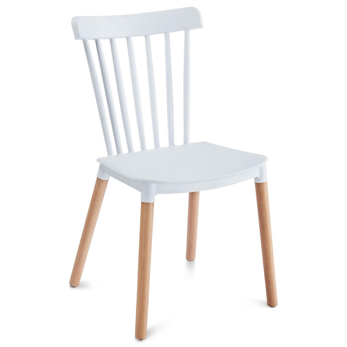 ESSGRUPPE SHANNON/RAVI 5er Set weiß - Weiß, Holz/Holzwerkstoff - IDIMEX