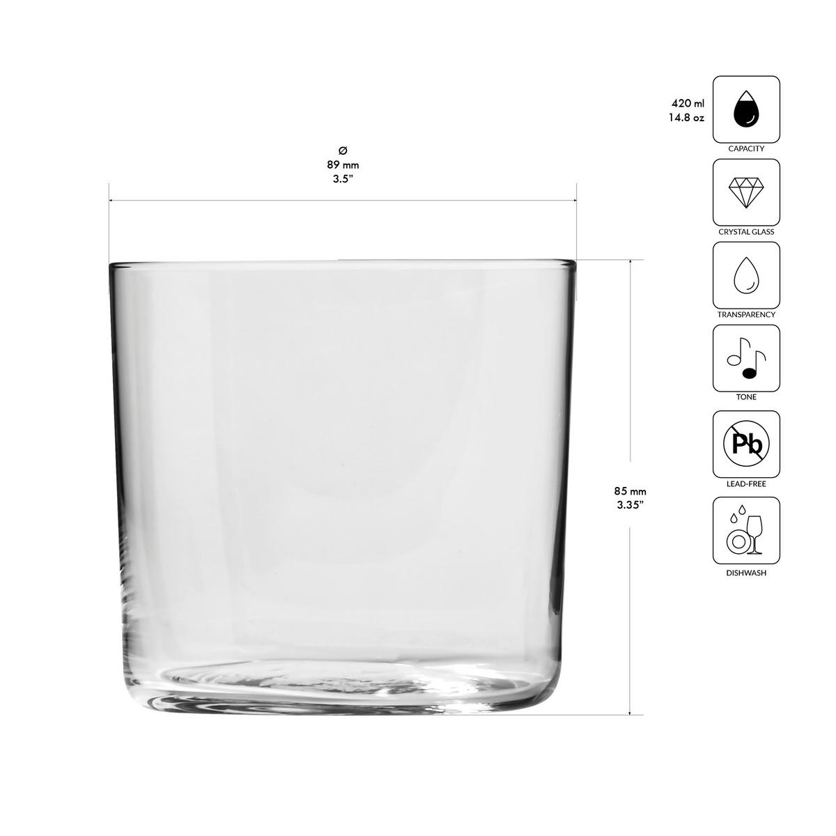 CIDERGLÄSER Mixology, 6er-Set, 420 ml - Transparent, Glas (0.42L) - Krosno Glass