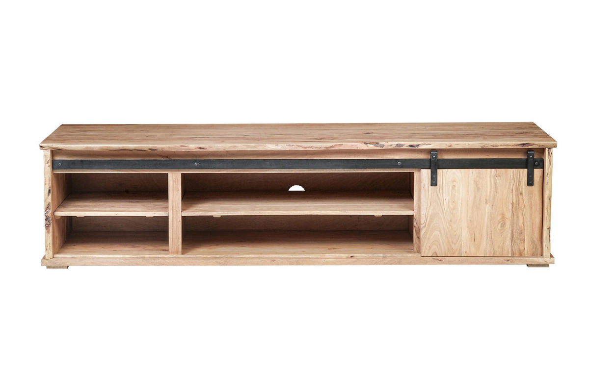 LOWBOARD LIAN II - Beige/Naturfarben, Holz (200/50/55cm) - SAM