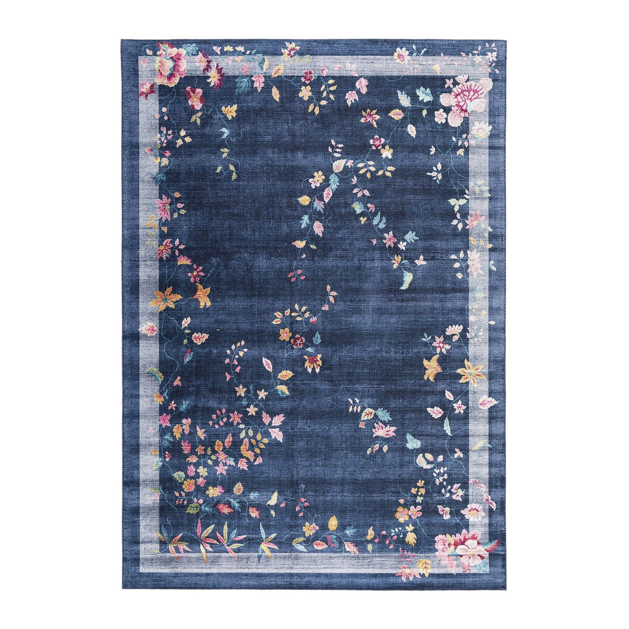 TEPPICH mit englischer Nahtverarbeitung blau - Blau, Textil (160/230cm) - AFK Living