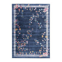 TEPPICH mit englischer Nahtverarbeitung blau - Blau, Textil (160/230cm) - AFK Living