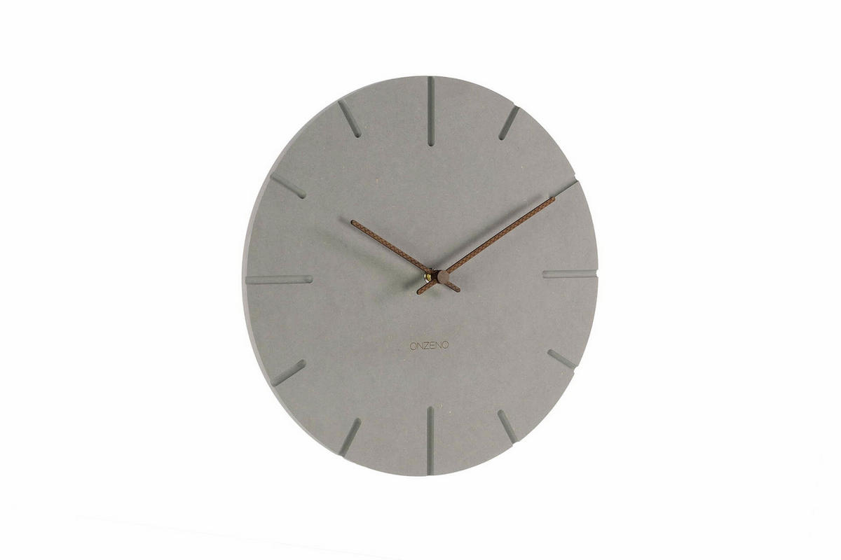 WANDUHR Design Grau 29/29 cm - Braun/Grau, Holzwerkstoff (29/29/0.9cm) - ONZENO