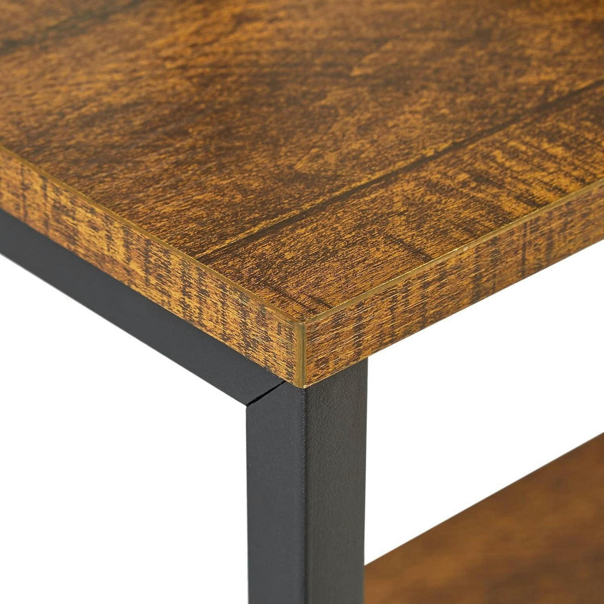 BÜCHERREGAL S-Form Holz Braun 76 x 127.5 cm - Braun, Holzwerkstoff (74/128/24cm)