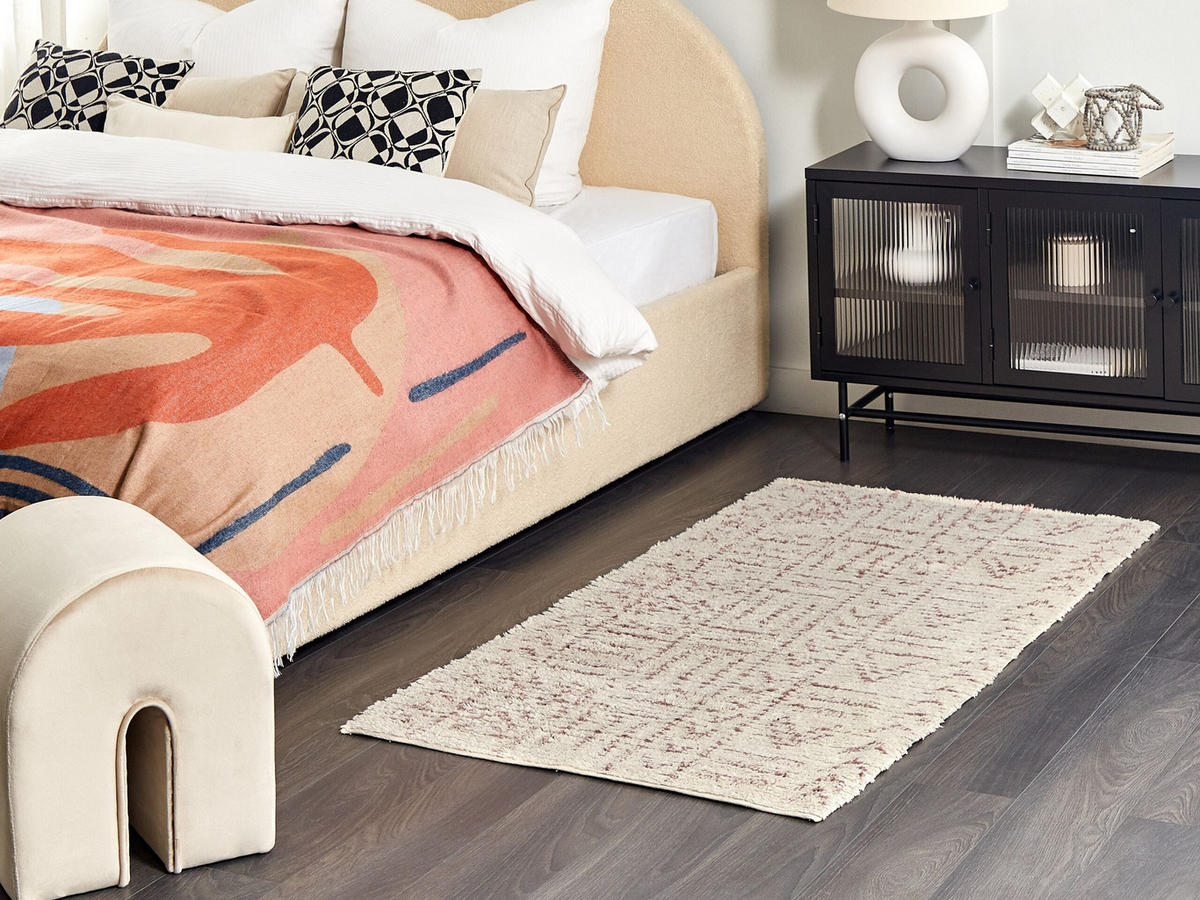 KURZFLOR-TEPPICH Edirne 150/80 cm - Beige, Textil (80/150cm) - Beliani