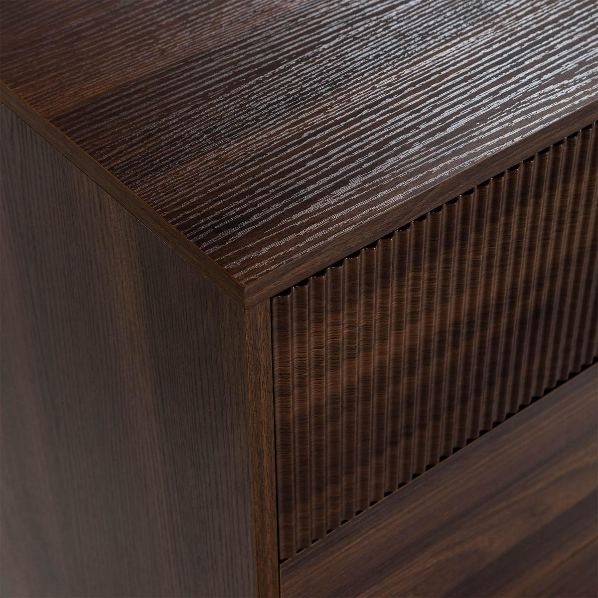 COMODA 80/80/40 Florida aspect de nuc comun - culoare nucă, compozit lemnos (80/80/40cm) - VS Venta-stock