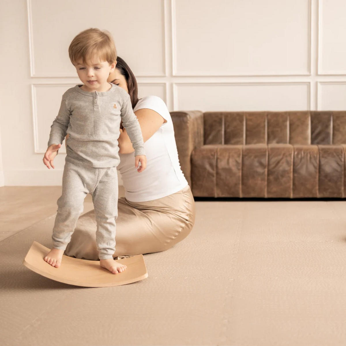 SPIELMATTE Deco Latte beige 120x180 - Beige, Kunststoff (120/180cm)